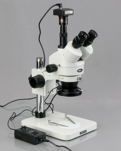 AmScope SM-1TSZ-144-M digitalni profesionalni Trinokularni Stereo Zoom mikroskop, Wh10x okulari, uvećanje