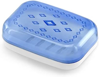 DecorRack 3 višebojni plastični držač sapuna sa drenažnim rupama, ukrasnim sapunicama, jedinstvenim dizajnom