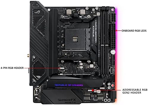 Asus Rog Crosshair VIII, AMD, AM4, Ryzen 3000, SFF Gaming Matična ploča sa PCIe 4.0, WiFi