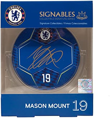 Signables Signature Series Soccer with Player Info - For Chelsea Romelu Lukaku Fans-Official Collectors