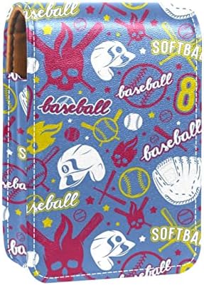 Bejzbol i Softball Lobanja uzorak Mini kozmetičke torbe za ruž cijevi koža ruž za usne držač slučaj
