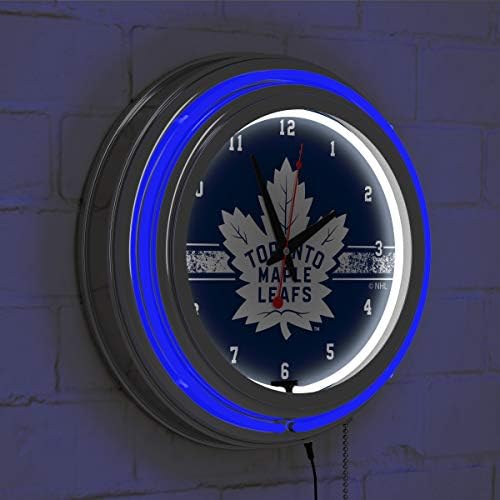 NHL Chrome Neonski sat sa dvostrukom prečkom - Toronto Maple Leafs
