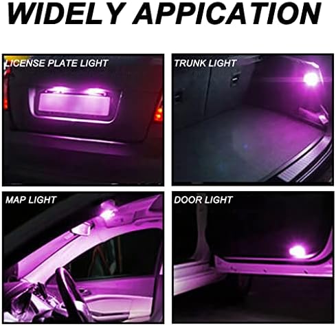 GLOFE 194 LED sijalica Pink Purple 168 T10 2825 5SMD LED zamjenske sijalice za vrata mape automobila