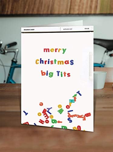 BrainBox Candy Funny Rude Humorični 'sretan božićni božićni božićni božićni Xmas karticu