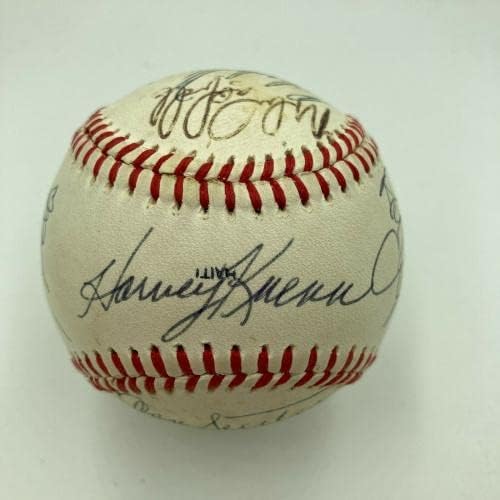 1982 Milwaukee Brewers al Champs tim potpisao je bejzbol svjetske serije sa JSA COA - autogramiranim bejzbolama