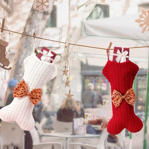 3 Pakovanje kućnih ljubimaca personalizirane božićne čarape sa 3 metalna držača i 18 oznake naziva, veliki oblik