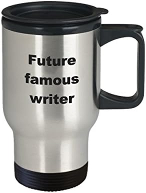 Budući poznati pisca Smiješna novost kafa Travel Pull Cup Poklon za fikciju Pisanje misterioznog horor priče Autor