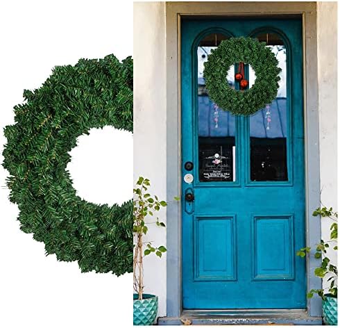 Božićne vijence za ulazna vrata vani, vijenci za božićne ukrase, 16 kanadski vještački božinski