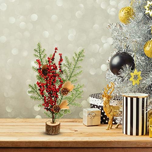 2pcs Mini božićne stablo Desktop ukrase Party isporuka Izrada boja za proslavu svadbenih banketa