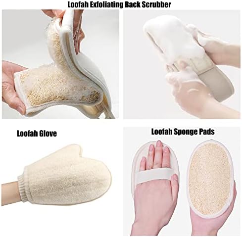Loofah kupanje Natural Loofah Sponge jastučići Back Scrubber Piling Body Loofah rukavice za tuširanje Žene Muškarci