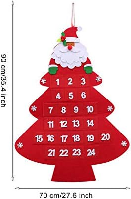Božić Felts Dekoracije Veliki Kalendar Advent Sa Džepovima Božić Home Decor Obojene Vitraž Prozor