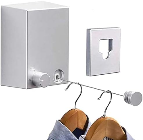 Eyhlkm 4M uvlačiva odjeća za odjeću na zidu unutarnje vanjsku vješanje vješalica za pranje rublja balkon Nevidljive