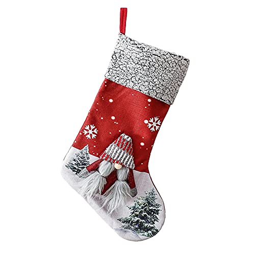 Modne božićne čarape Poklon torba 2021 Nova božićna dekoracija drvca isporučuje Badnjak Eve Holiday