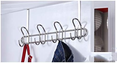 UxZDX Kuke za odjeću za vrata od nehrđajućeg čelika, metalna staza za kuku za odjeću, koja se koristi za