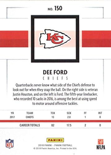 2018 Panini NFL Fudbal br. 150 Dee Ford Kansas Chiefs Chiefs Chiefs Card