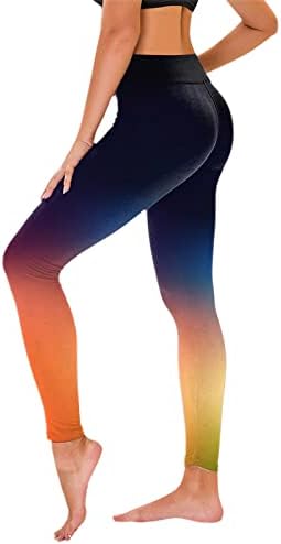 Tie-Dye Gradient Yoga helanke za trčanje za žene Tajice visokog struka Ultra meke brušene rastezljive udobne Jogger