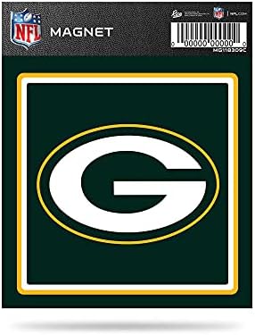 Rico Industries NFL Green Bay Packers 4 x 4 magnet za automobil, hladnjak, hladnjak, ormar, uredski