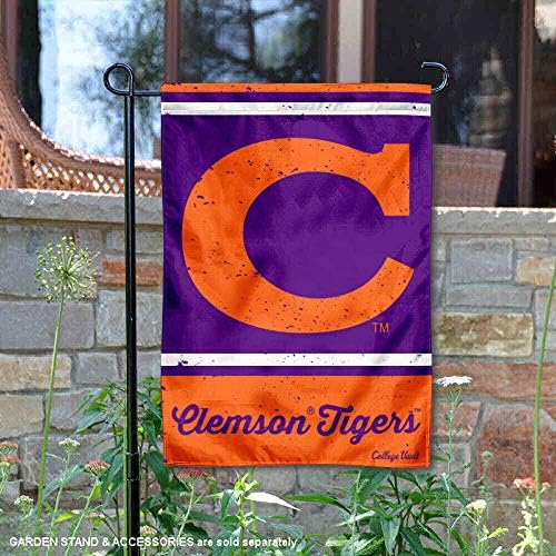Clemson Tigers Vintage Retro bacač za zastavu Vrt