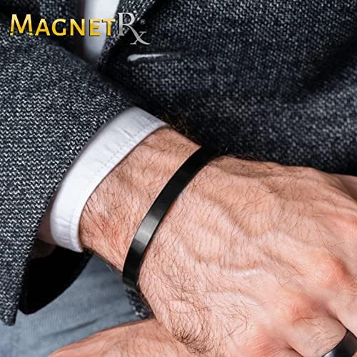 MagnetRx® magnetske narukvice za muškarce - elegantni bangle, golf / teniski lakat i ravnoteža - Muška manžetna