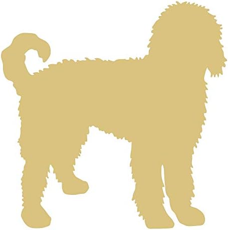 Golden Doodle izrez nedovršeni drveni pas štene sklonište za životinje dekor prodavnica kućnih ljubimaca