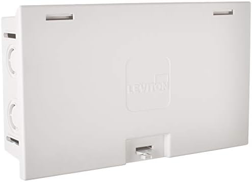 Leviton 47605-140 SMC Strukturirano kućište sa poklopcem, 14-inčnim, bijelim i 47615-nyl push-lock-brava