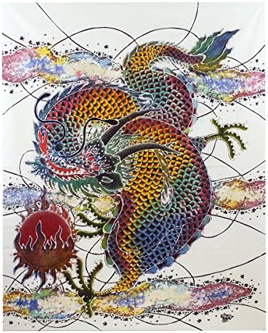 Batik umjetnička slika,' Zmaj ratnik ' od Agunga