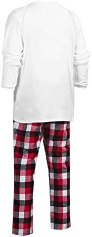 Božićne pidžame za porodicu 2022. Slatka Xmas Santa sa ređem crvene pahuljice Ispiši PJ's set za spavanje Jammies