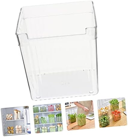 Holibanna Kutija Bočna Vrata Kutija Za Odlaganje Prozirnih Plastičnih Posuda Za Povrće Plastični Organizator