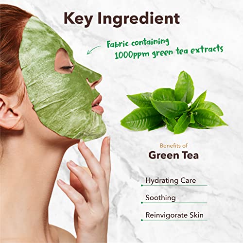 Purederm maska za lice sa zelenim čajem za njegu kože-maska sa mjehurićima za hidrataciju i hidrataciju
