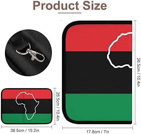 Afričke američke zastave Bi-Fold Alat Organizator držača Džepne multifunkcijske tkanine prekrivene torbe za alat