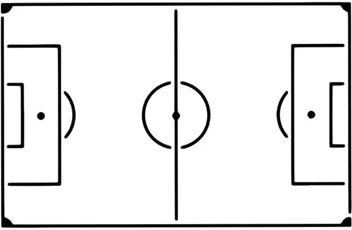 Azeeda A5 'Fudbal Pitch' zidni šablon / predložak