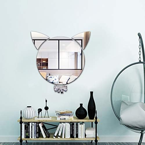 Bestsport Decor Crystal Mirror Naljepnice DIY samoljepljivi okrugli zeko mački jelen Jelen uzorak