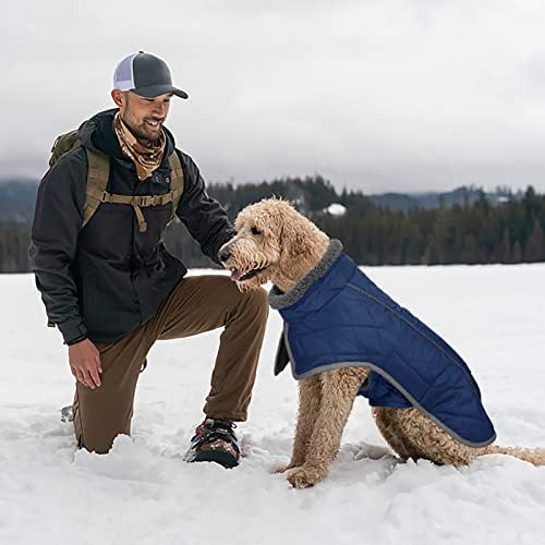 Fragulley pas zimski kaput - reflektirajuća podesiva vjetrootporna psa turtleneck odjeća, pseći hladni vremenski