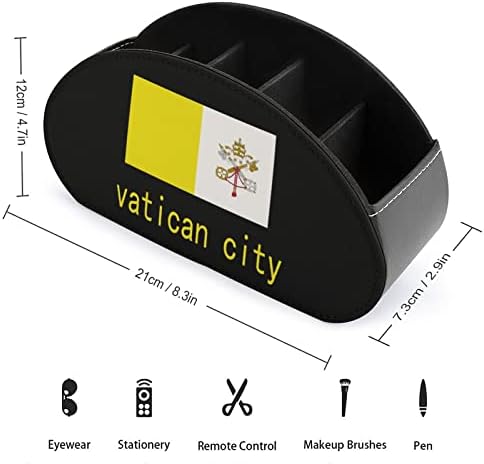 Zastava države Vatikan Gradski držač za daljinski upravljač sa 5 odjeljaka TV daljinski organizator