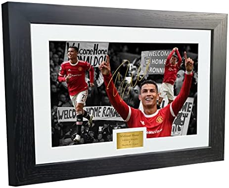 Kitbags & ormarići 12x8 A4 'WELCOME HOME' Cristiano Ronaldo Manchester United potpisan autogram fotografija