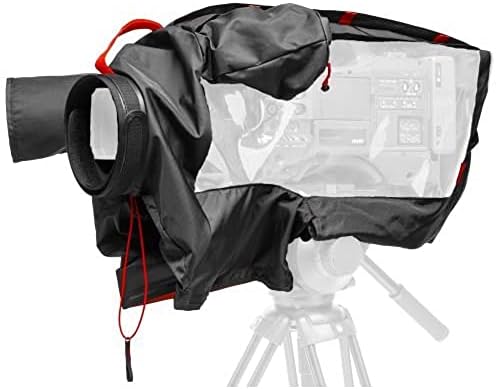 Manfrotto MB PL-RC-1 DSLR kamere za kišu, za upotrebu sa video kamerama sa profesionalnom sočivom, vodootporni, štiti od prašine i kiše, za fotografe - crno / crno sive