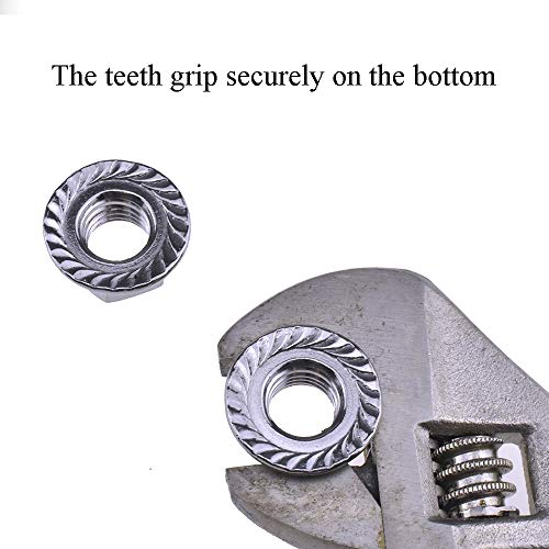 Yadaland 3/8-16 nazubljena Prirubnica Hex Lock Nuts držač za zube čvrsto pričvršćivači Nerđajući čelik