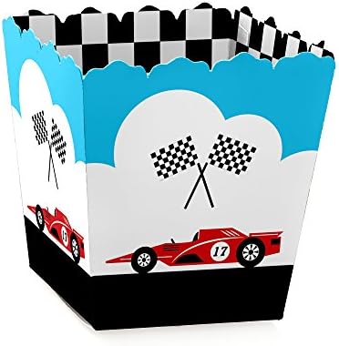 Idemo u trke - Racecar - Party Mini favorit kutije - Rođendan za trka za rođendan ili dječji