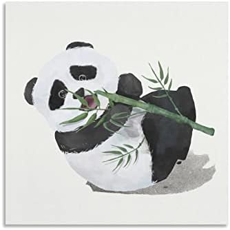 Posteri Slatka beba Panda Platneti Sant Kids Dječja soba Dječja soba Dječja soba Zidna umjetnost Zidna umjetnost
