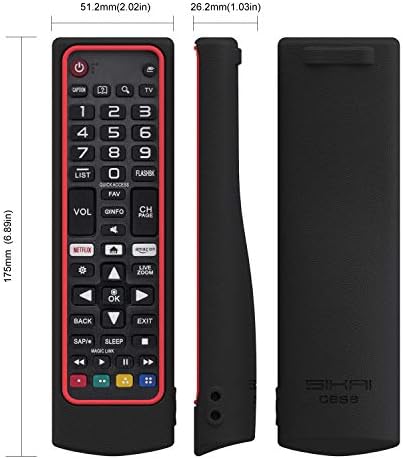 Sikai silikonska futrola za LG Smart TV daljinski AKB75095307 AKB75375604 AKB75675304, zaštitni poklopac otporni