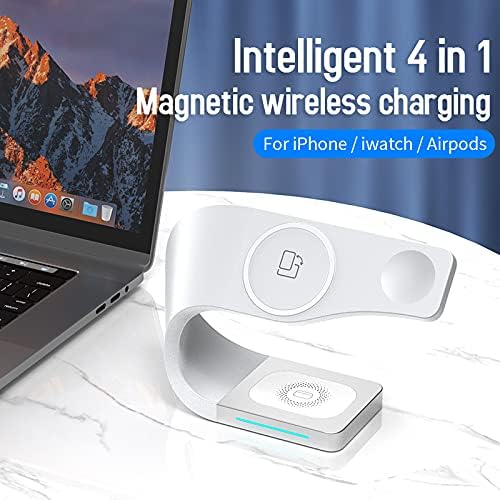 Joysollo inteligentni 4-u-1Multi funkcijski bežični punjač sa magnetnom apsorpcijom za iPhone/Airpods/iwatch