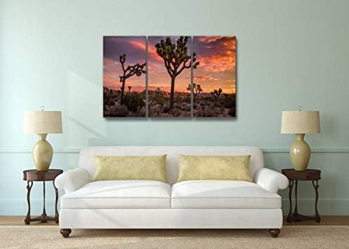 YKing1 Joshua Tree Desert Landscape at Sunset romantične zalaske sunca i slike Wall Art Painting slike Print