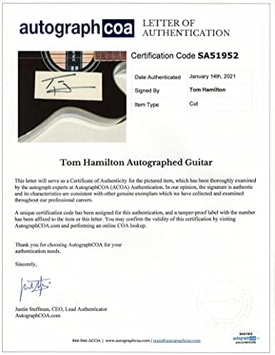 Tom Hamilton potpisao je autogram Ibanez FS akustična bas gitara - Aerosmith Acoa