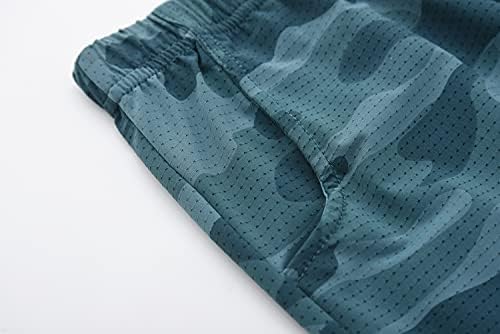Acestar Boys kamuflažne kratke hlače - brza suha aktivna omladinska štampana Camo Core mrežice sportske