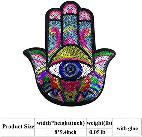 Profin zakrpe za oči Veliki ručni motif Applique Patchs DIY pribor za šivanje za glačanje za dukseve