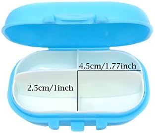 Honbay 2kom 4 pretinca vodootporna plastična kutija za organizatore pilula za svakodnevnu ili putnu