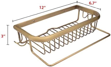 NOVI LON0167 12-inčni mesingani oblik dnevnica u kupaonici košarica tuš kadom Brončana tona (12-zoll-miris Rechteckige