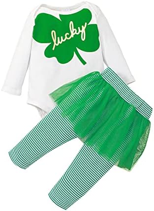 Ležerni dan Set Toddler Hlače Ispis odijela vrhovi Girls St.Patrick's Dječji odjeću Djevojke i set