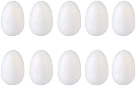 Sewroro Toddler igračke za uskrsnu pjenu jaja 50pcs umjetna slatka jaja bijela pjena jaja prazna