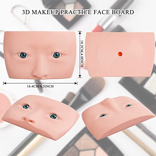 WBCBEC praktična praksa, 3D silikonska šminka Manequin Pluss, lica za praksu šminke za oči, pogodna